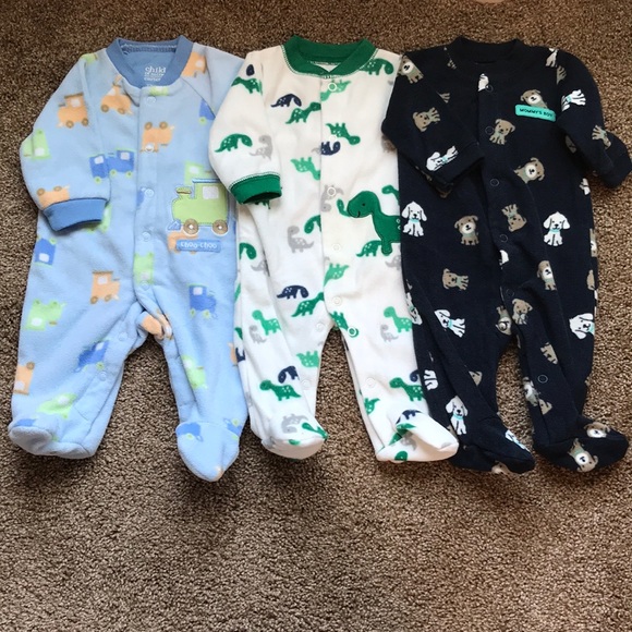 fleece infant sleepers